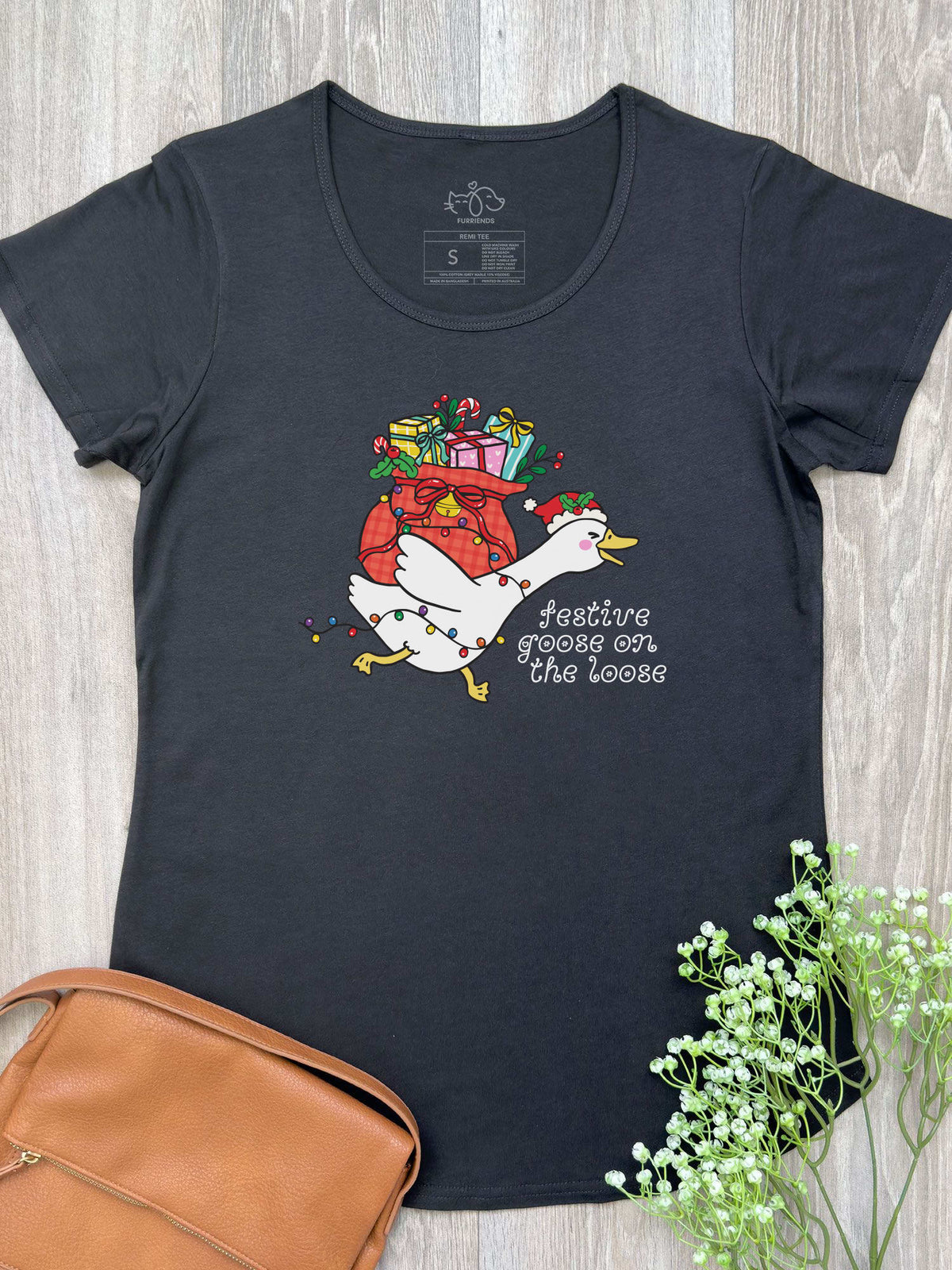 Festive Goose On The Loose Remi Women's Scoop Neck Tee
