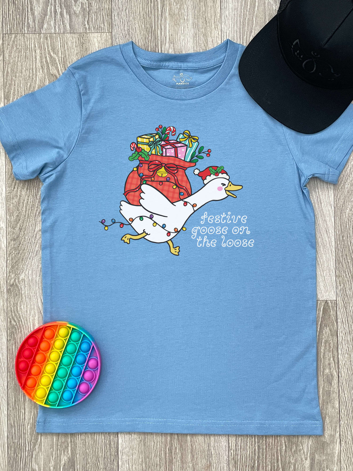 Festive Goose On The Loose Youth Tee