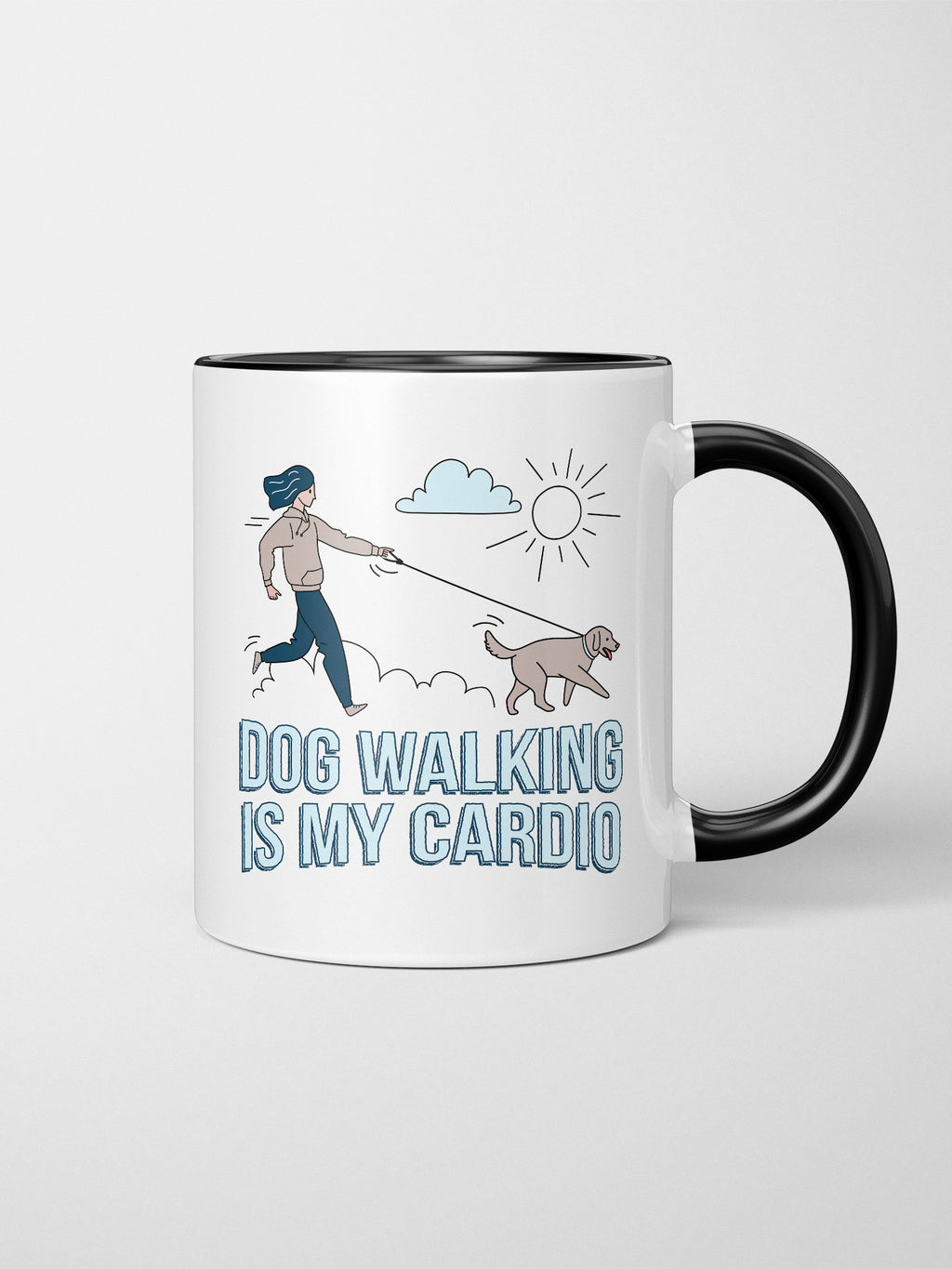Dog Walking Is My Cardio Ceramic Mug