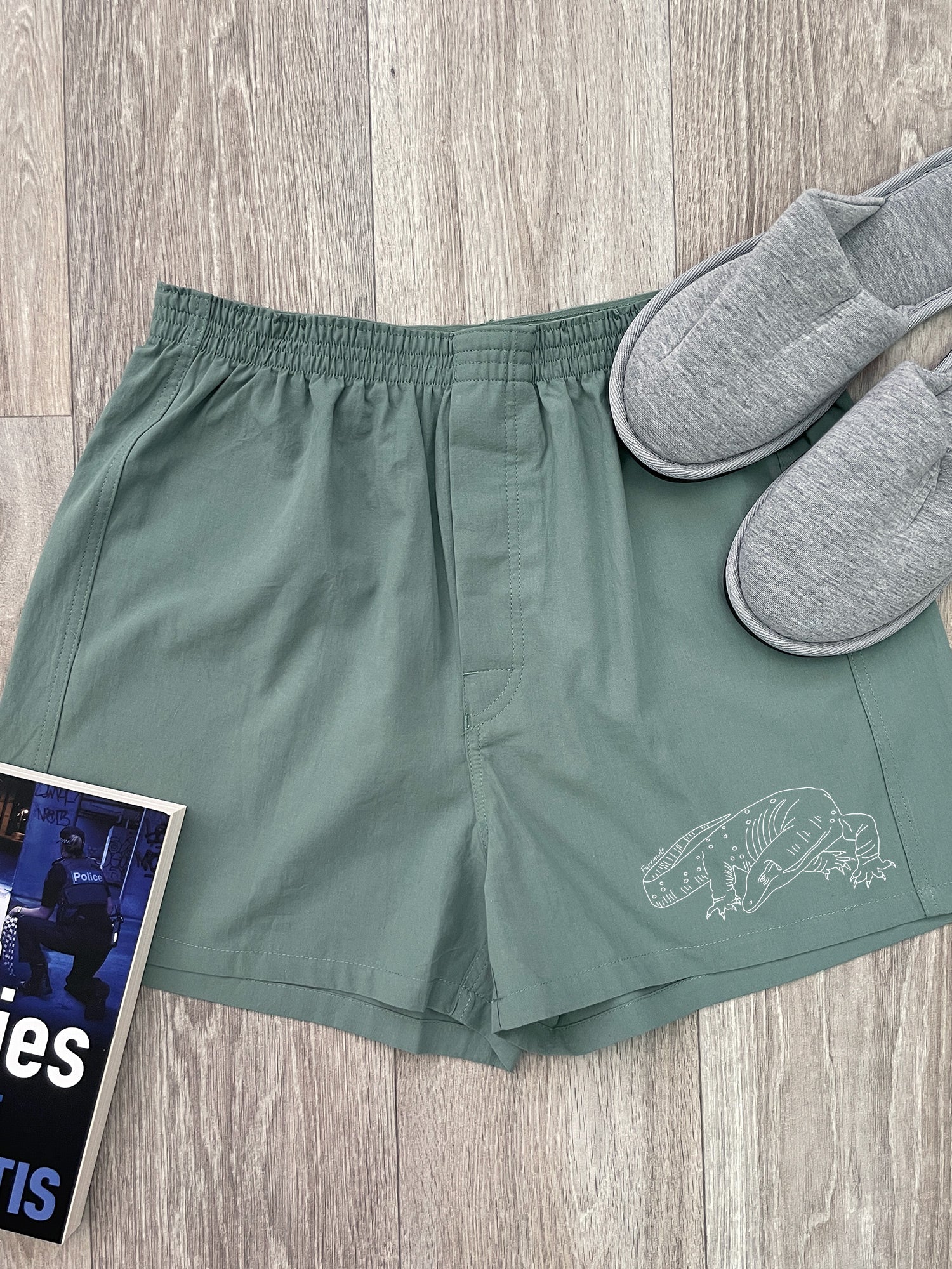 Lace Monitor Finley Cotton Boxer Shorts