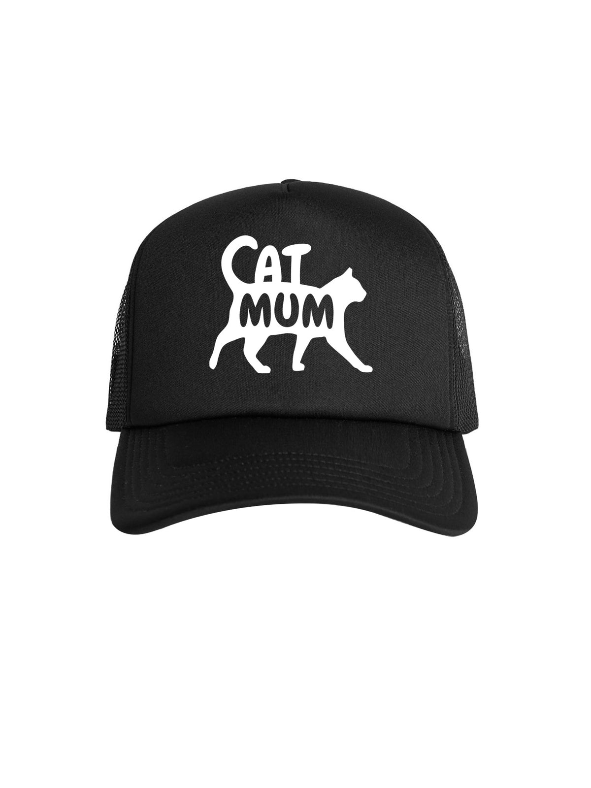 Cat Mum Silhouette Foam Trucker Cap