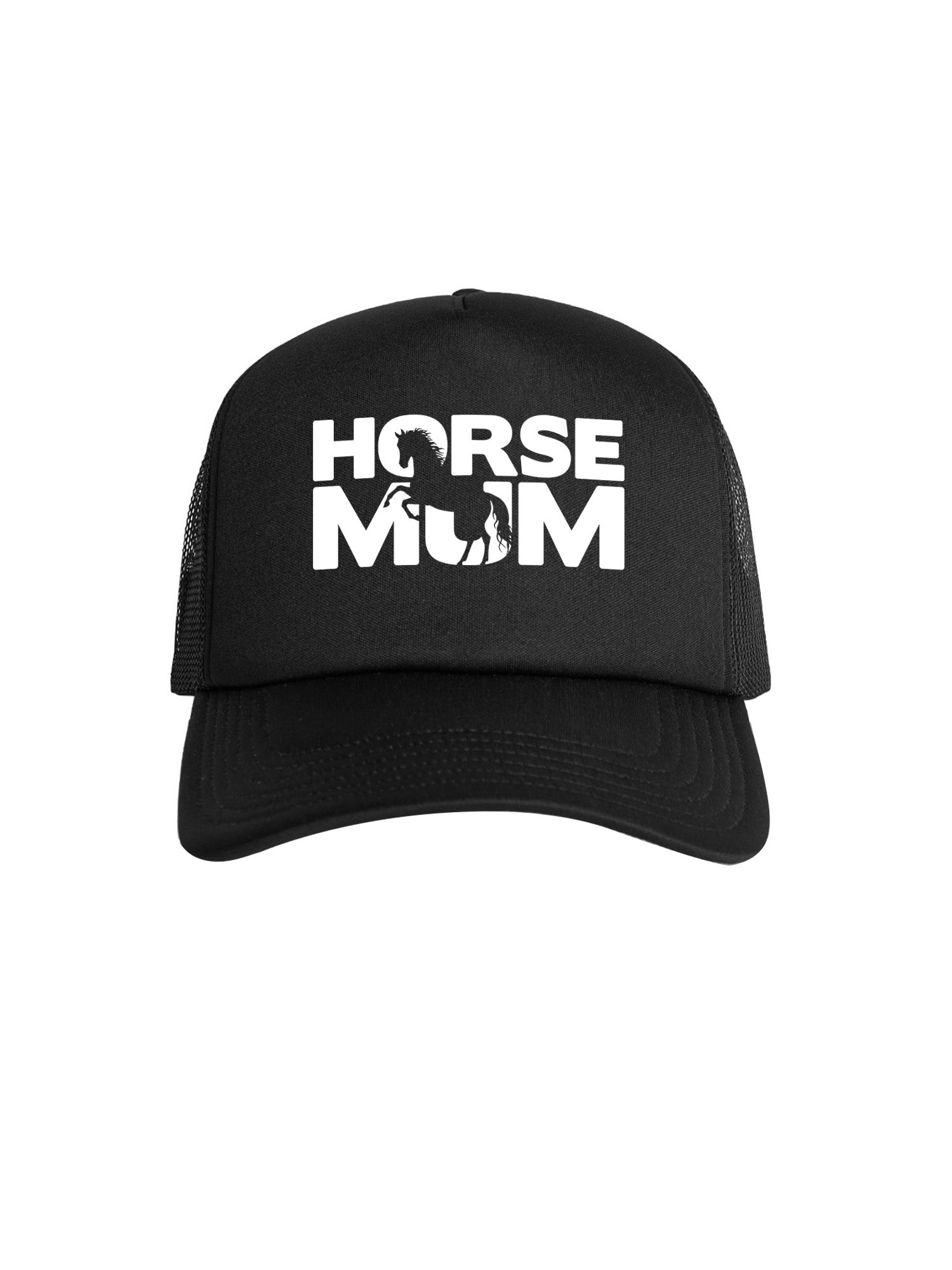 Horse Mum Silhouette Foam Trucker Cap