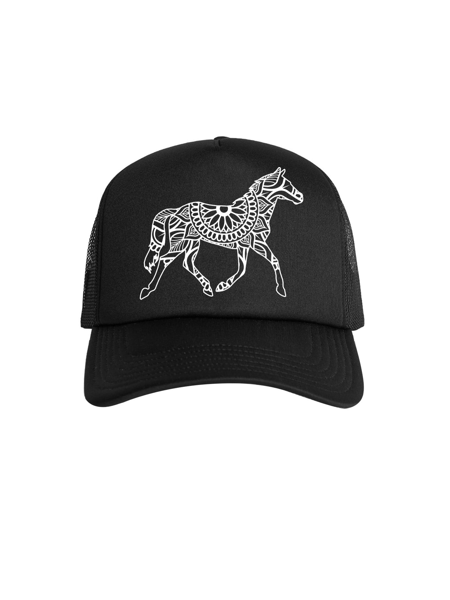 Horse Mandala Foam Trucker Cap
