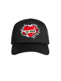 Cat Mum Heart Tattoo Foam Trucker Cap