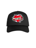 Cat Mum Heart Tattoo Foam Trucker Cap