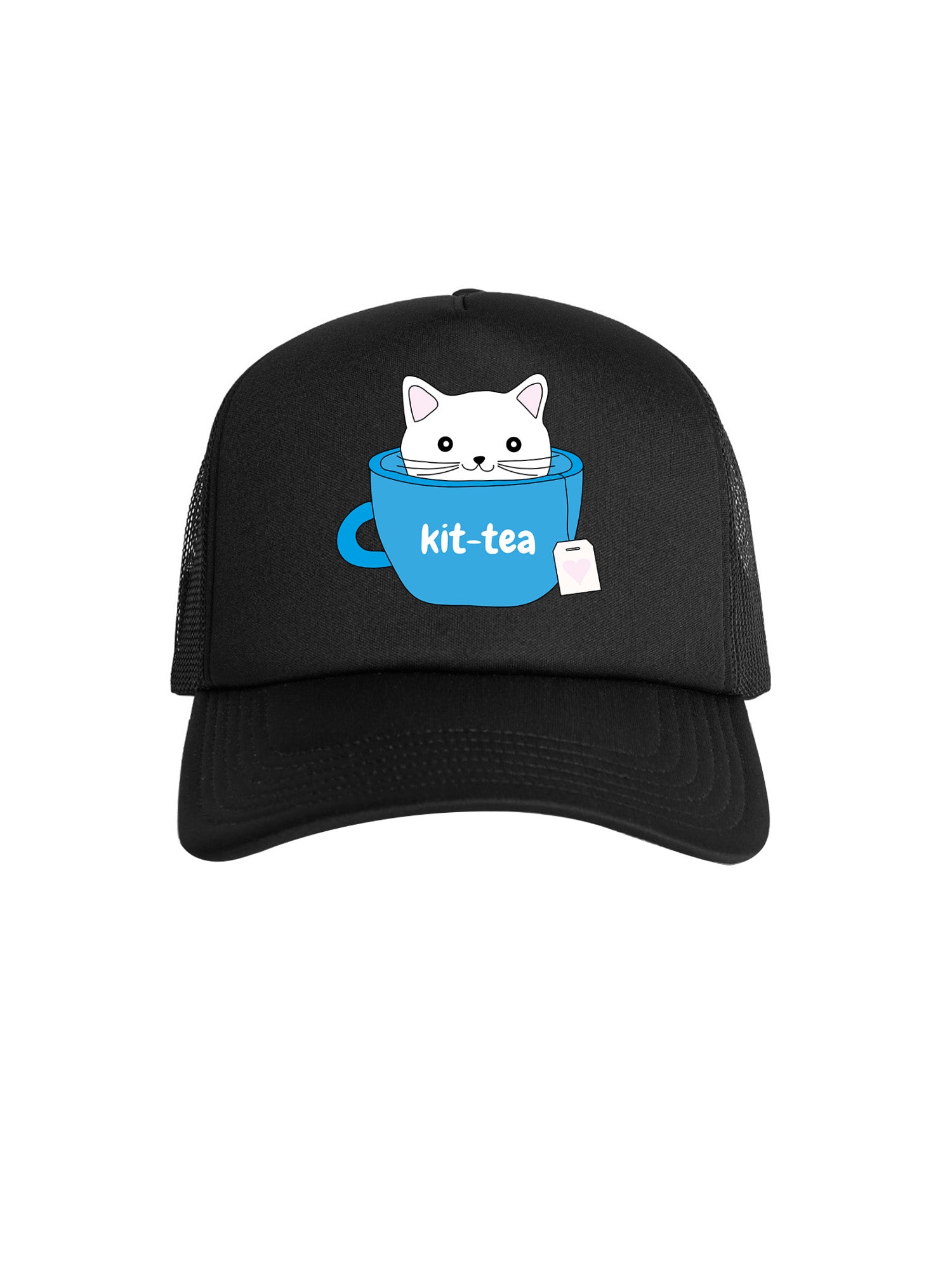 Kit-Tea Cat Foam Trucker Cap