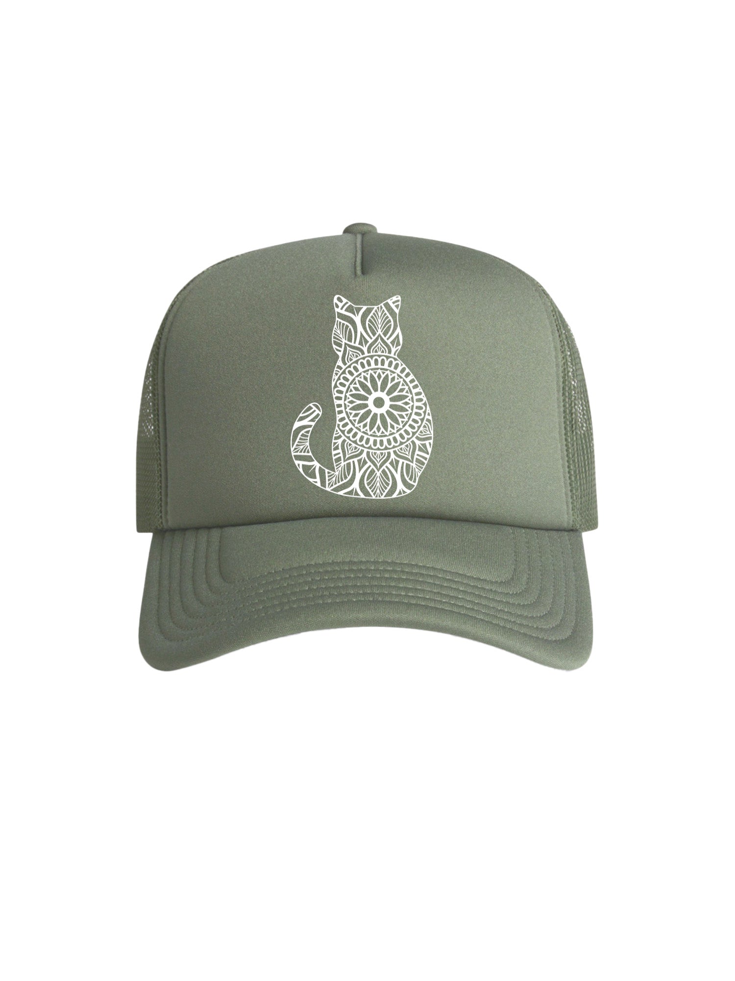 Cat Mandala Foam Trucker Cap