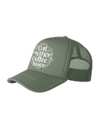 Cat Mother Coffee Lover Foam Trucker Cap