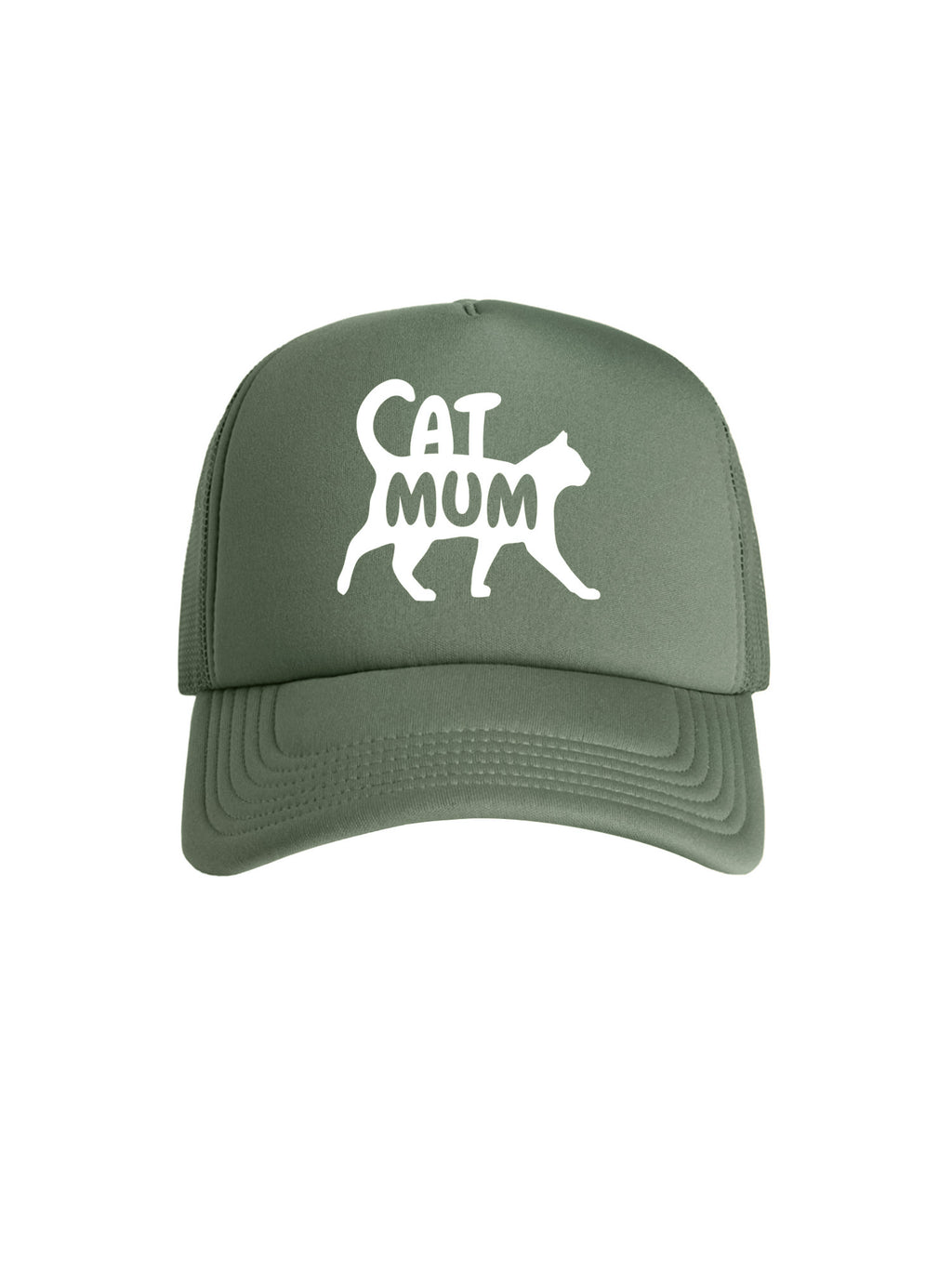 Cat Mum Silhouette Foam Trucker Cap