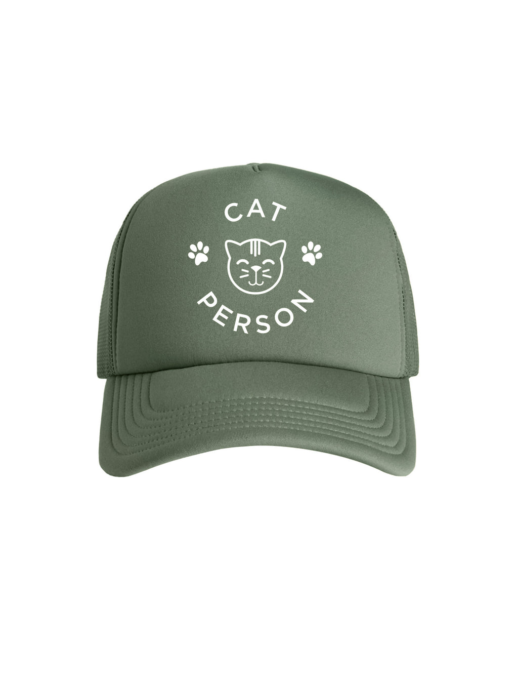 Cat Person Foam Trucker Cap