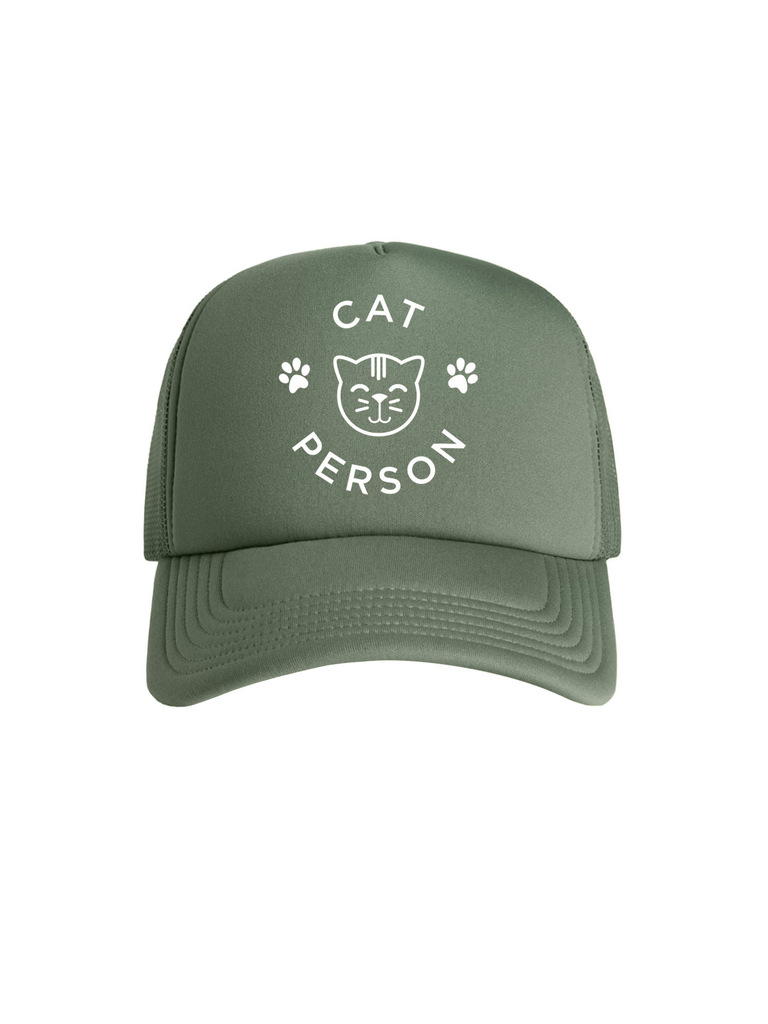 Cat Person Foam Trucker Cap