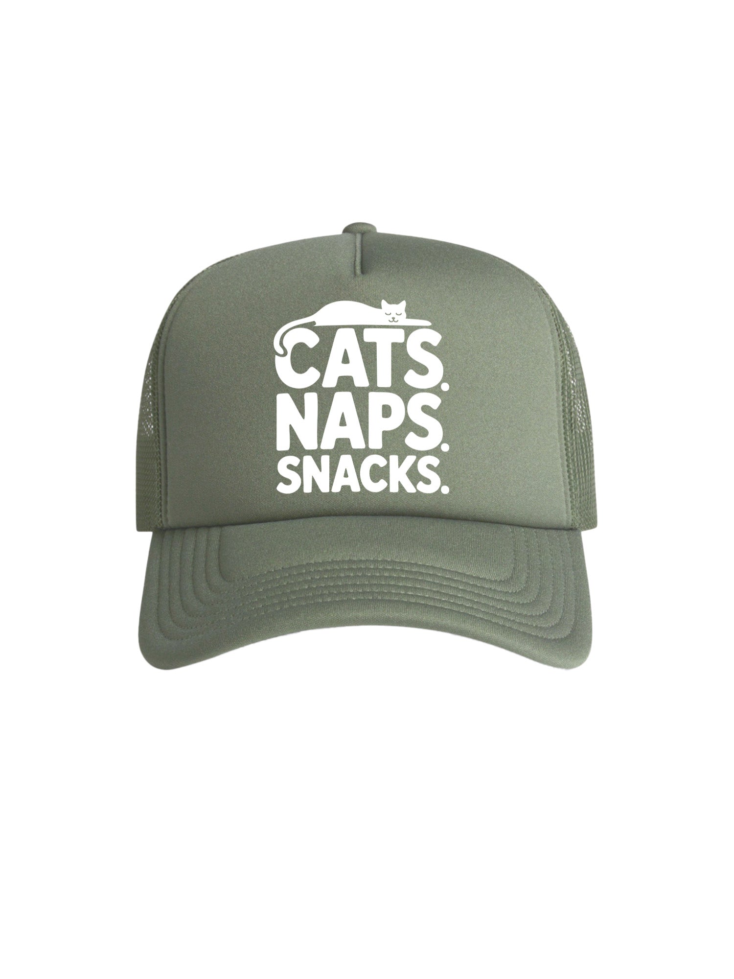 Cats. Naps. Snacks. Foam Trucker Cap