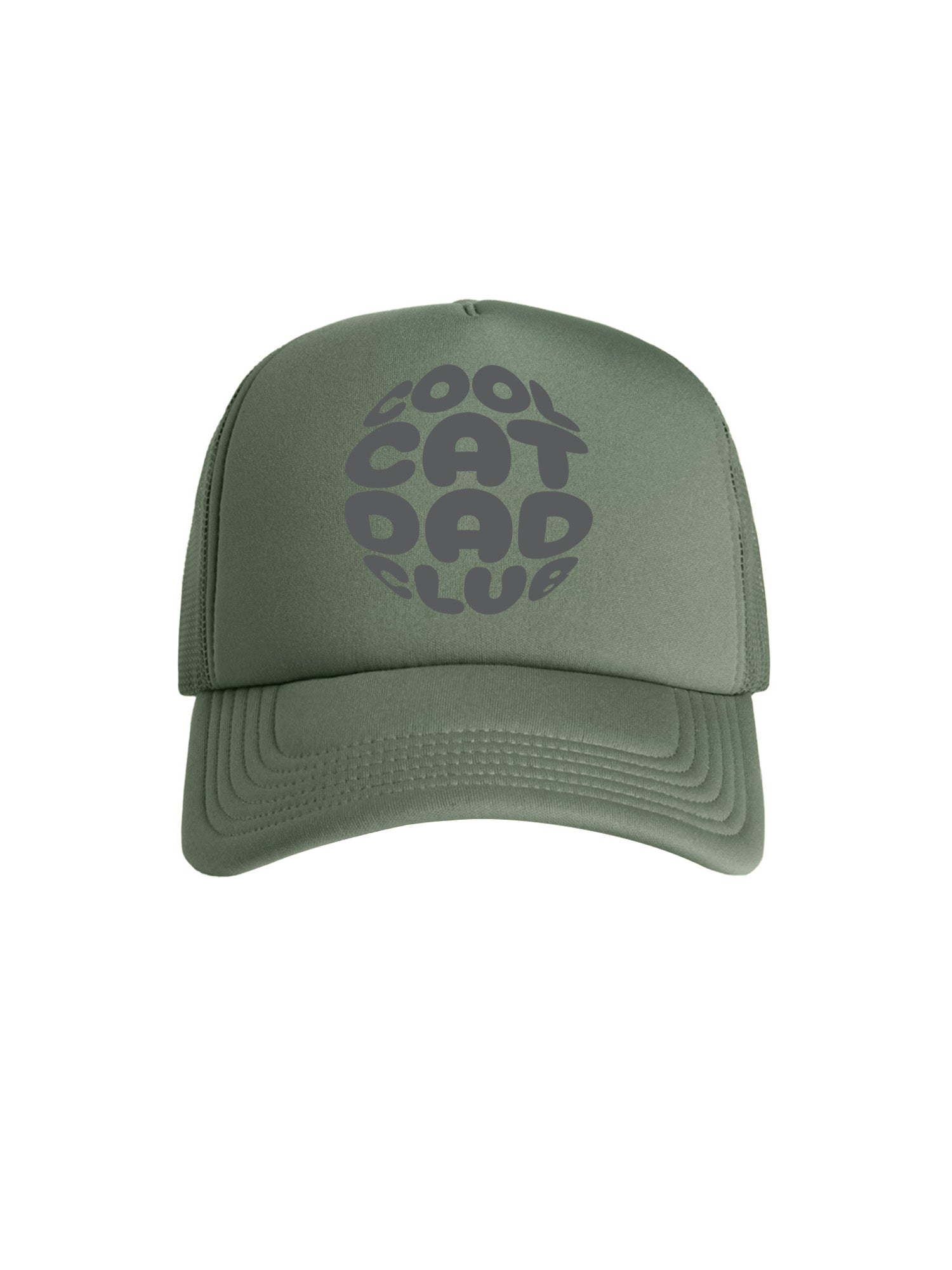 Cool Cat Dad Club Orb Foam Trucker Cap