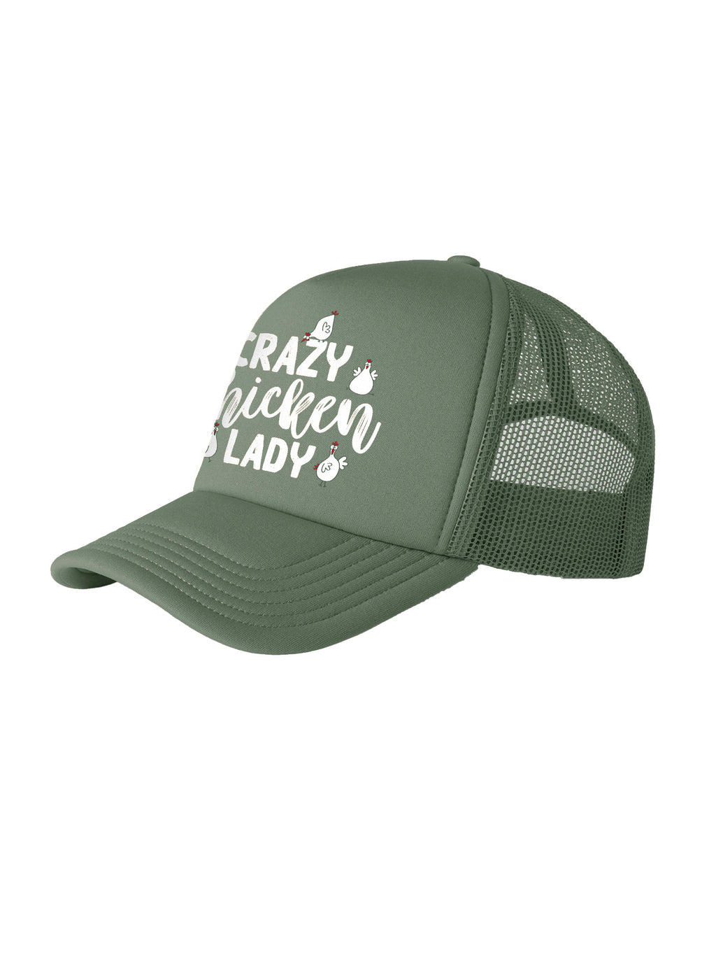 Crazy Chicken Lady Foam Trucker Cap