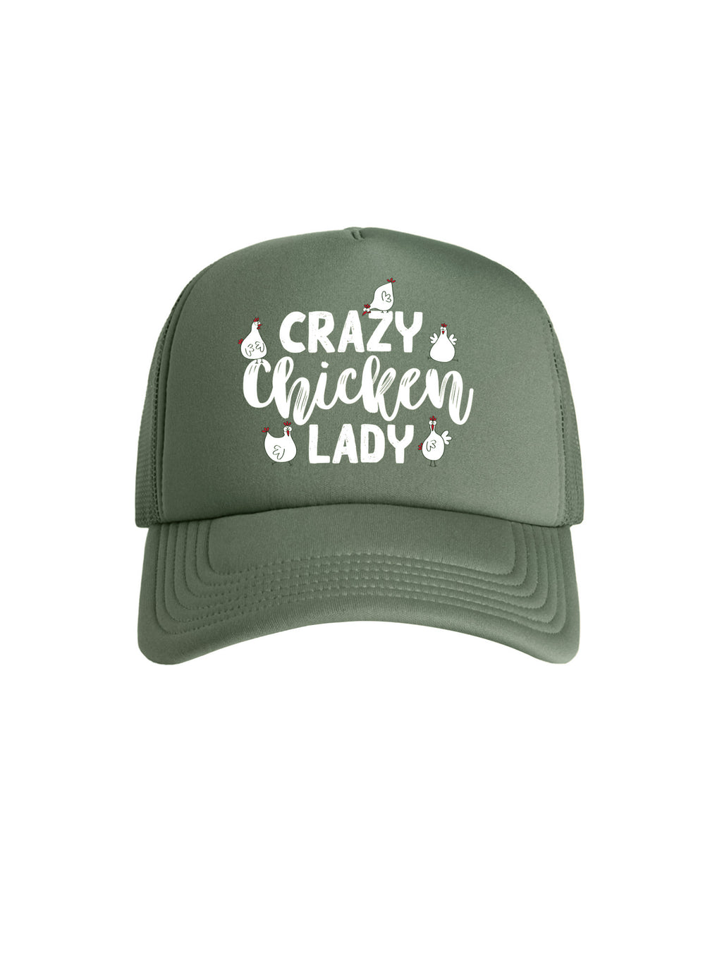 Crazy Chicken Lady Foam Trucker Cap