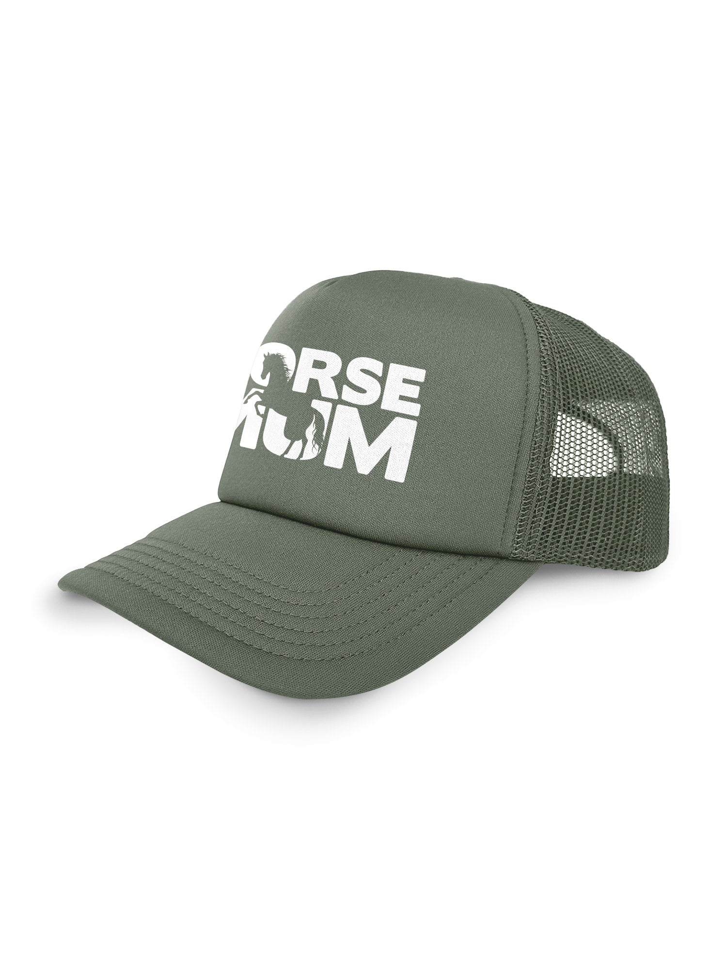 Horse Mum Silhouette Foam Trucker Cap