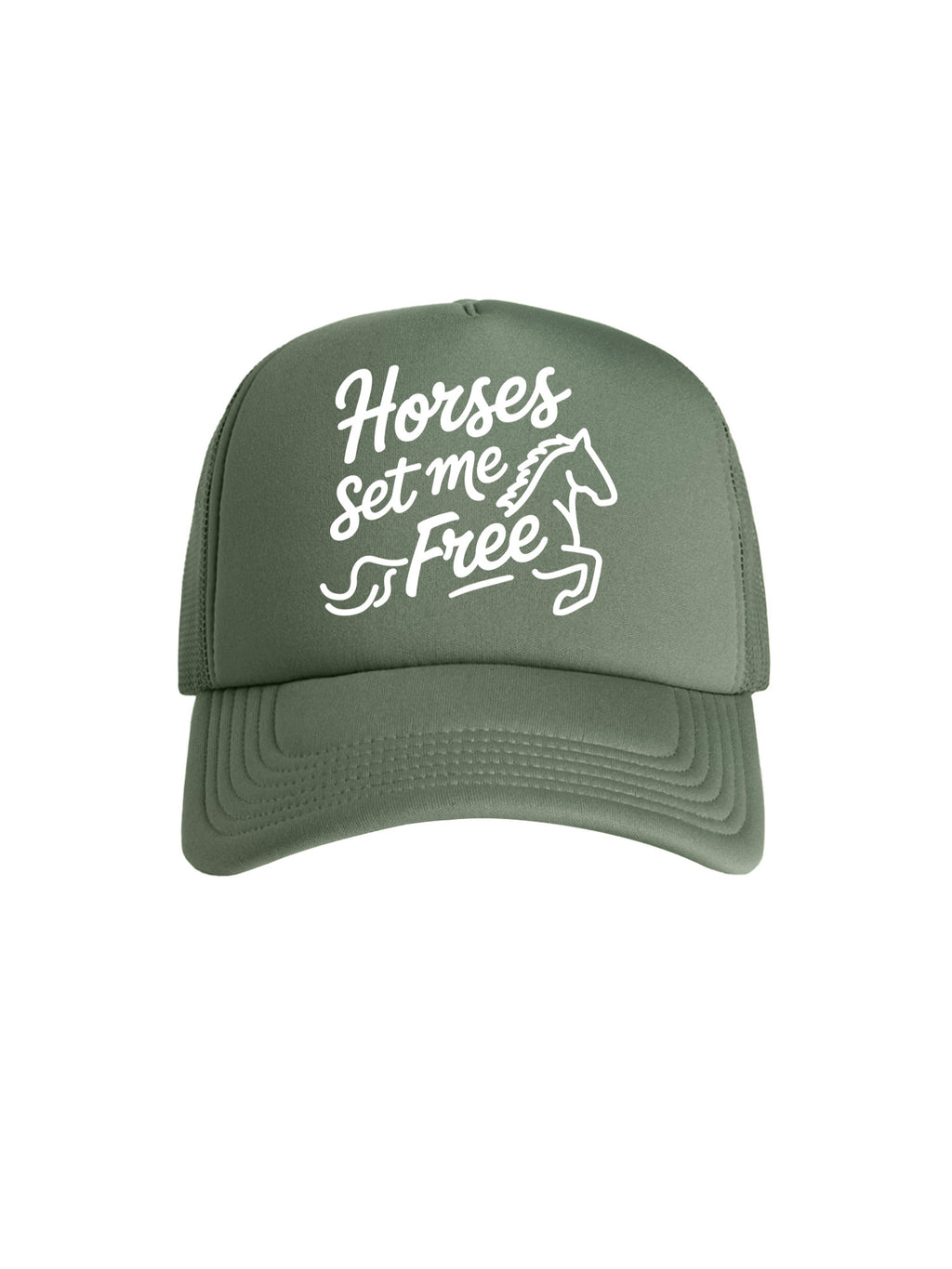 Horses Set Me Free Foam Trucker Cap