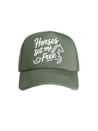 Horses Set Me Free Foam Trucker Cap