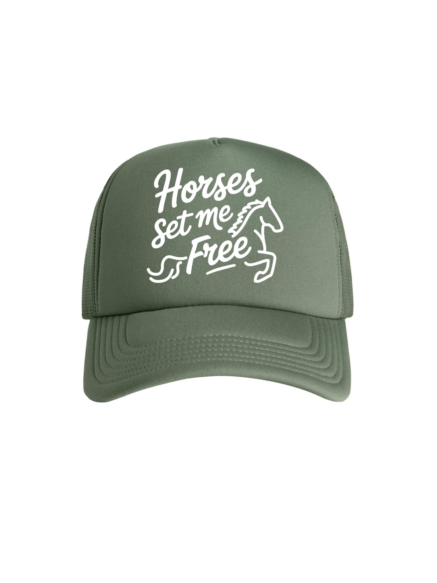 Horses Set Me Free Foam Trucker Cap