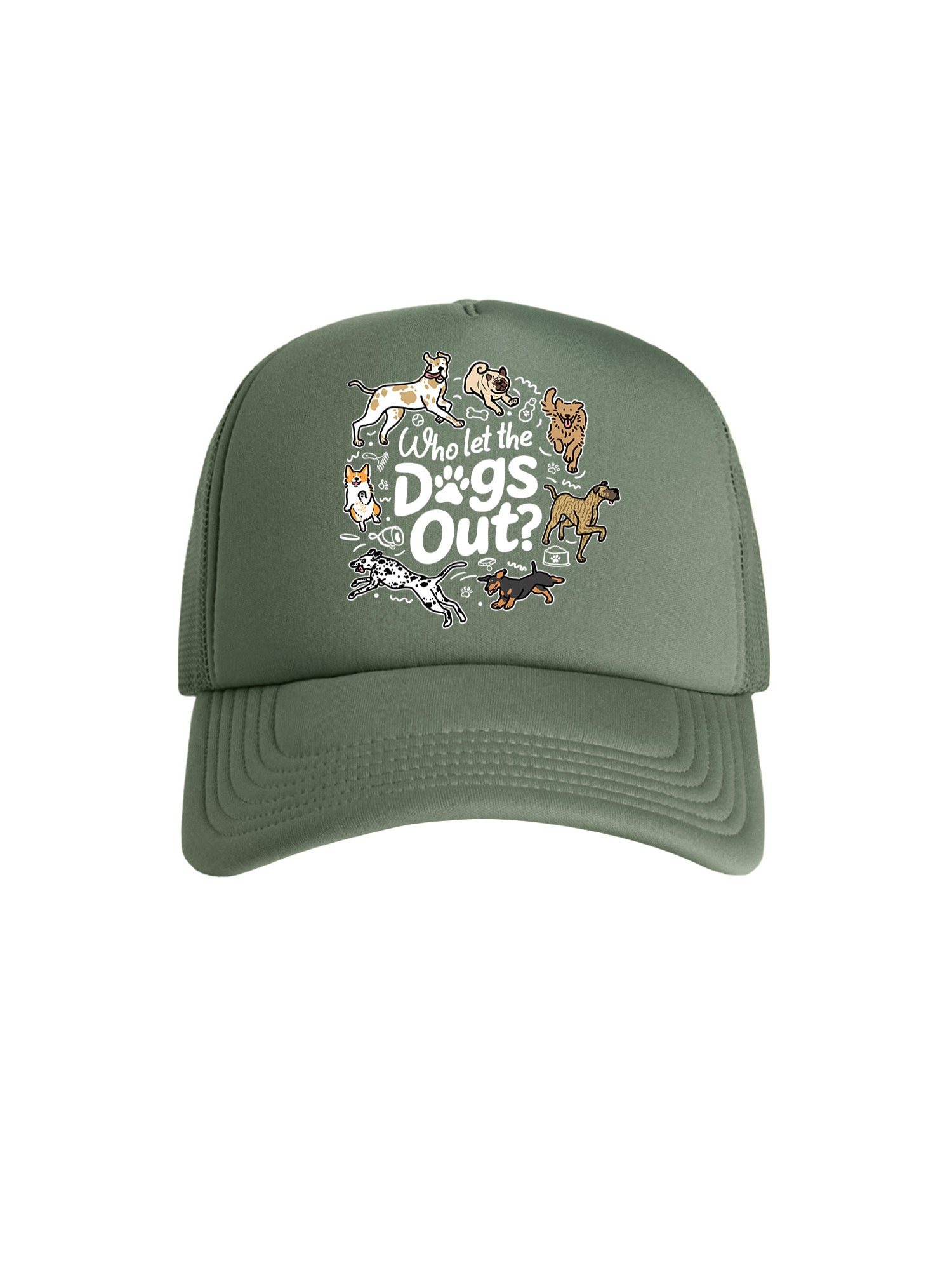 Who Let The Dogs Out? Foam Trucker Cap