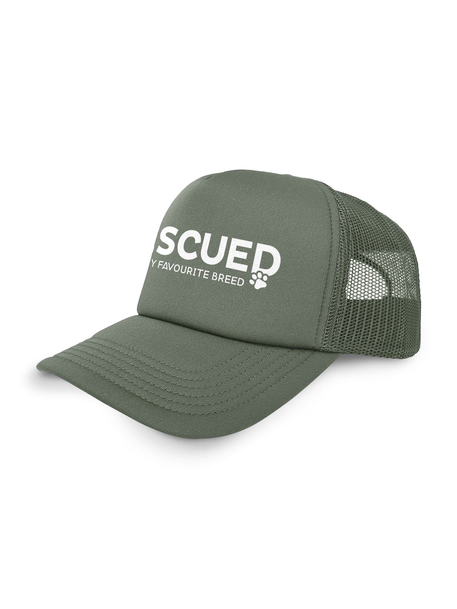 Rescued Is My Favourite Breed Foam Trucker Cap