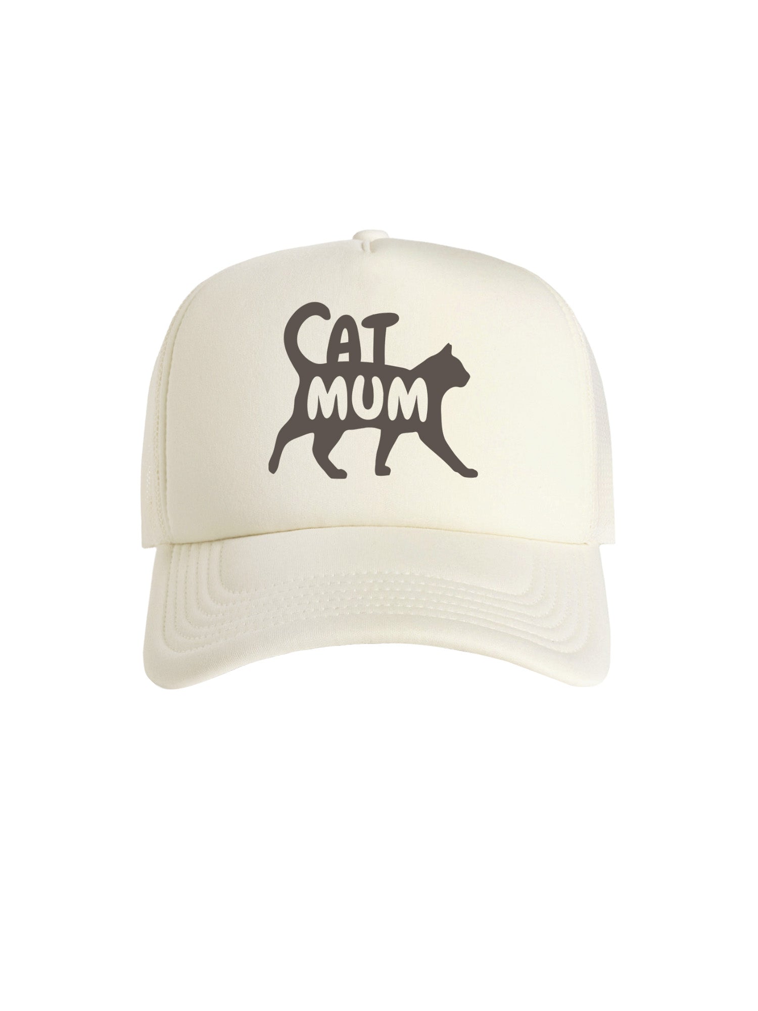 Cat Mum Silhouette Foam Trucker Cap