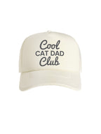 Cool Cat Dad Club Signature Script Foam Trucker Cap