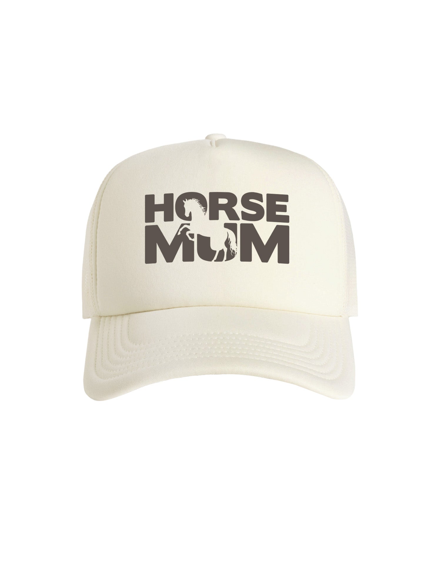 Horse Mum Silhouette Foam Trucker Cap
