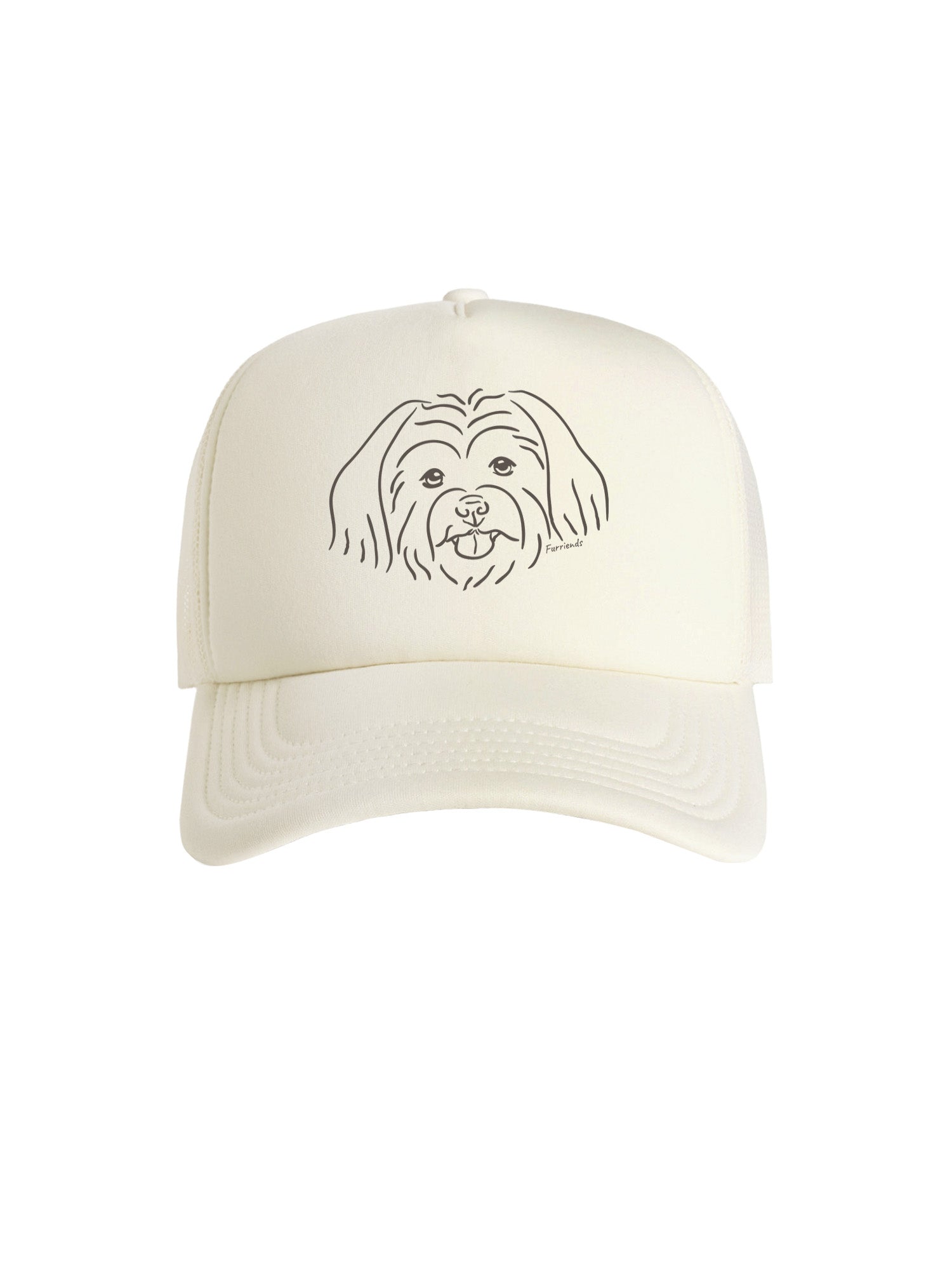 Maltese Terrier Foam Trucker Cap