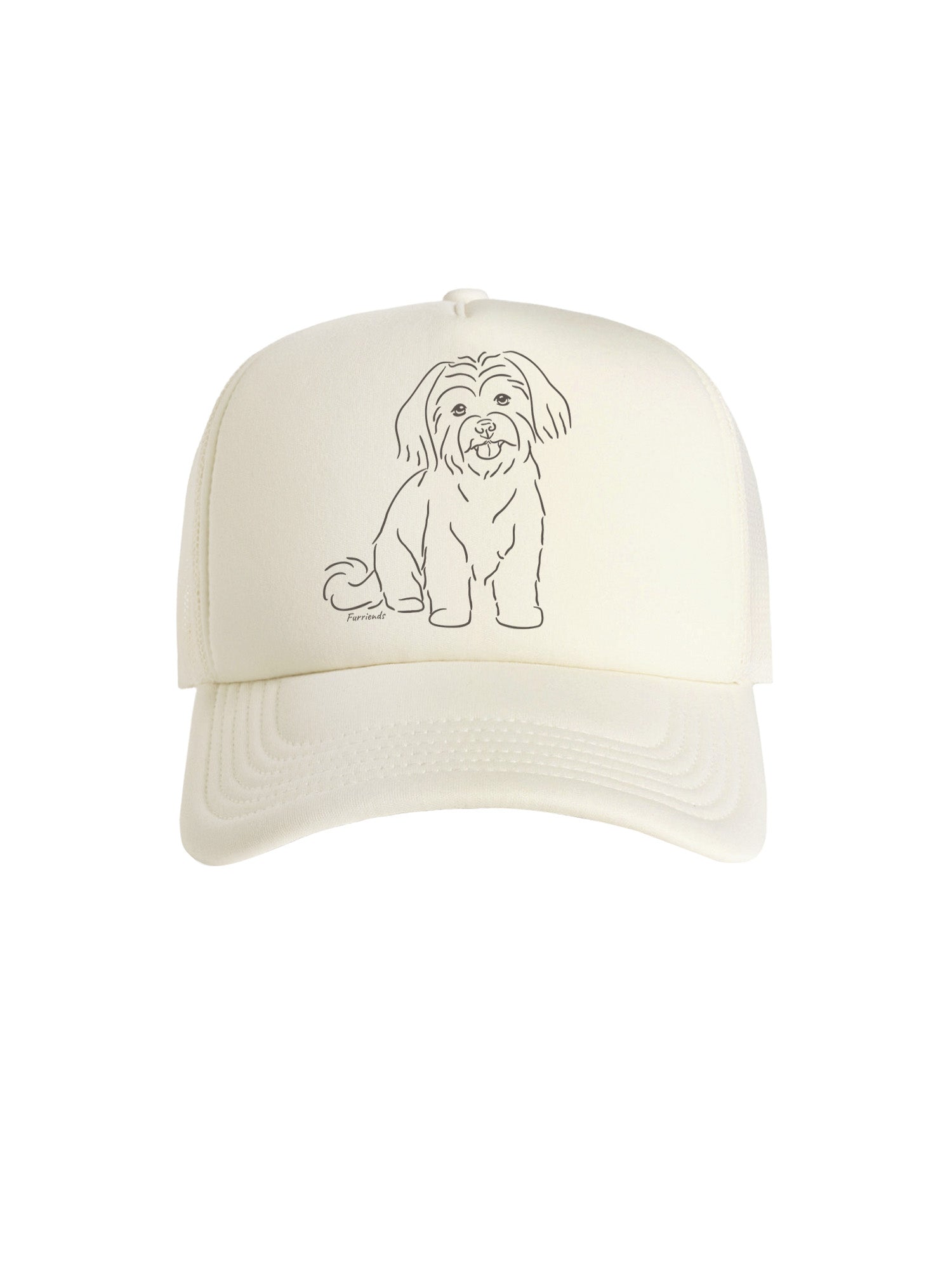 Maltese Terrier Foam Trucker Cap