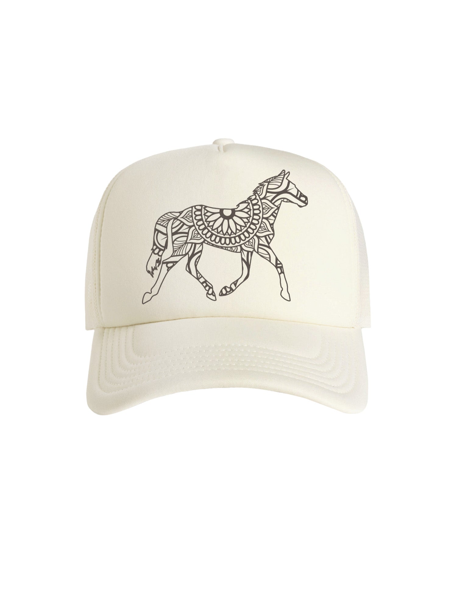 Horse Mandala Foam Trucker Cap