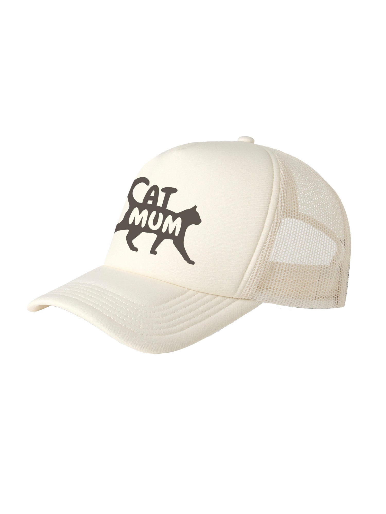 Cat Mum Silhouette Foam Trucker Cap