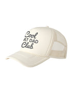 Cool Cat Dad Club Signature Script Foam Trucker Cap