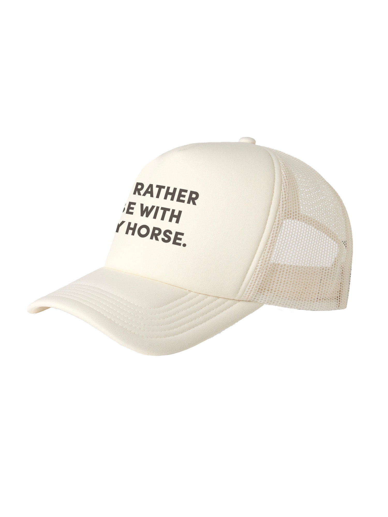 I'd Rather Be With My Horse. Foam Trucker Cap