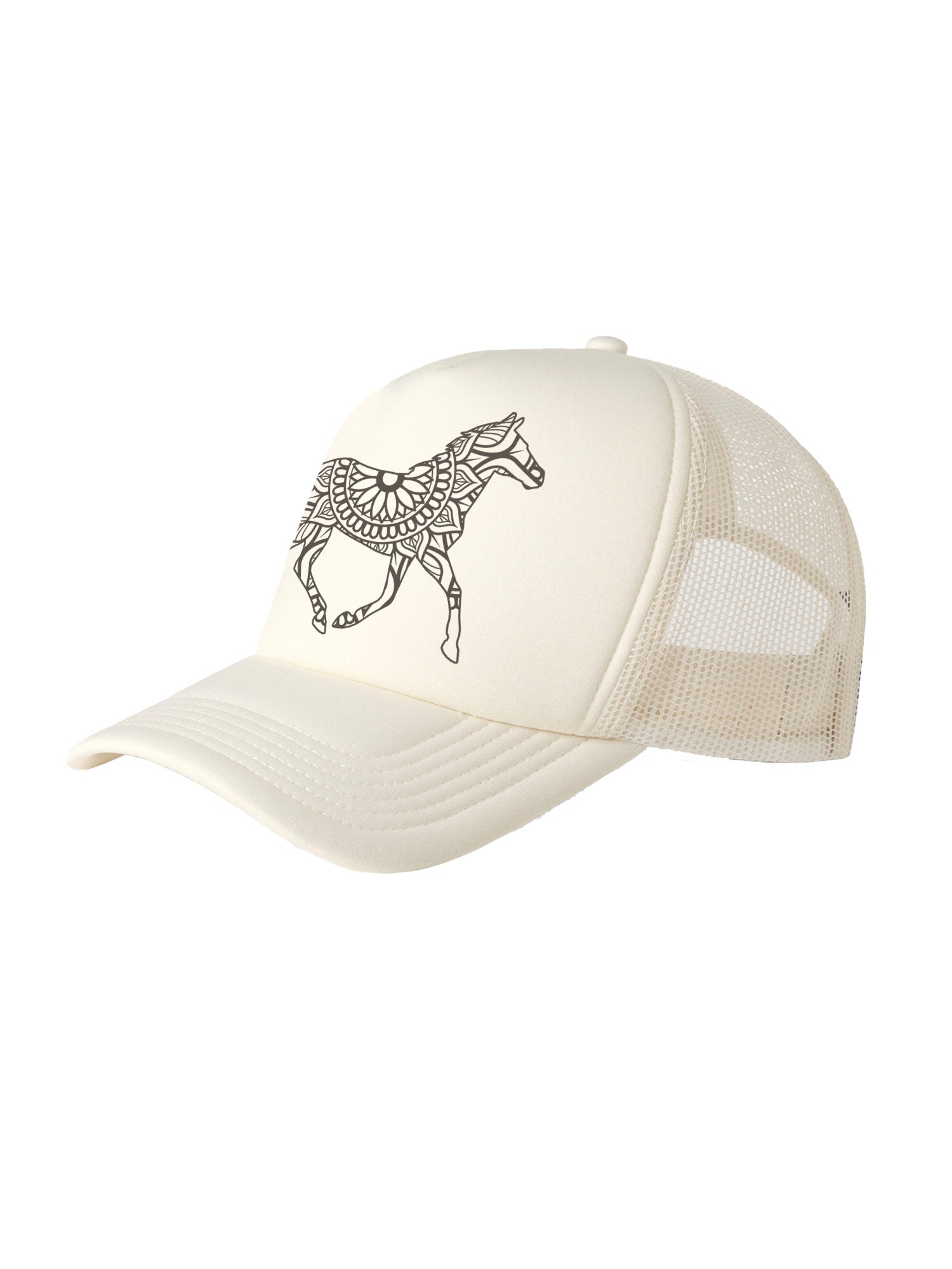 Horse Mandala Foam Trucker Cap