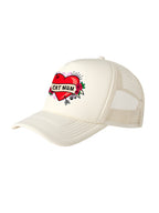 Cat Mum Heart Tattoo Foam Trucker Cap