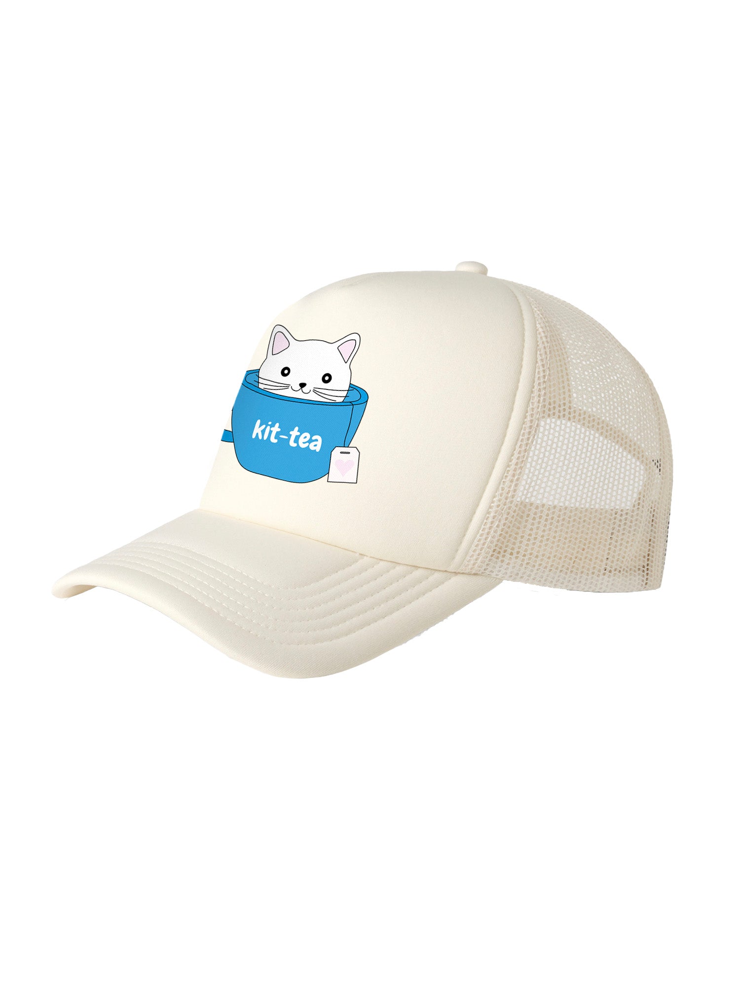 Kit-Tea Cat Foam Trucker Cap