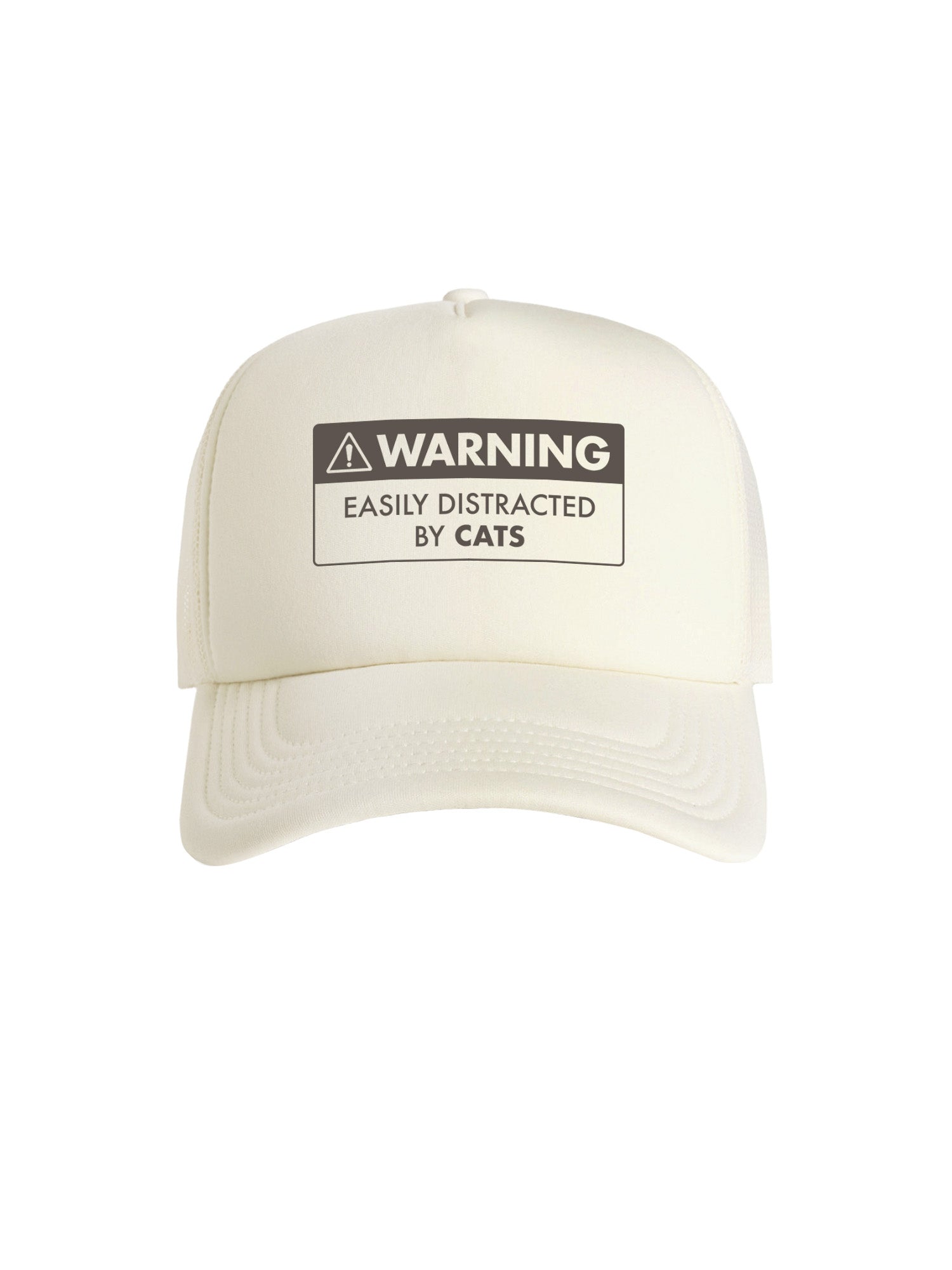 Warning Sign! Easily Distracted By... Customisable Foam Trucker Cap