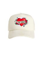 Cat Mum Heart Tattoo Foam Trucker Cap