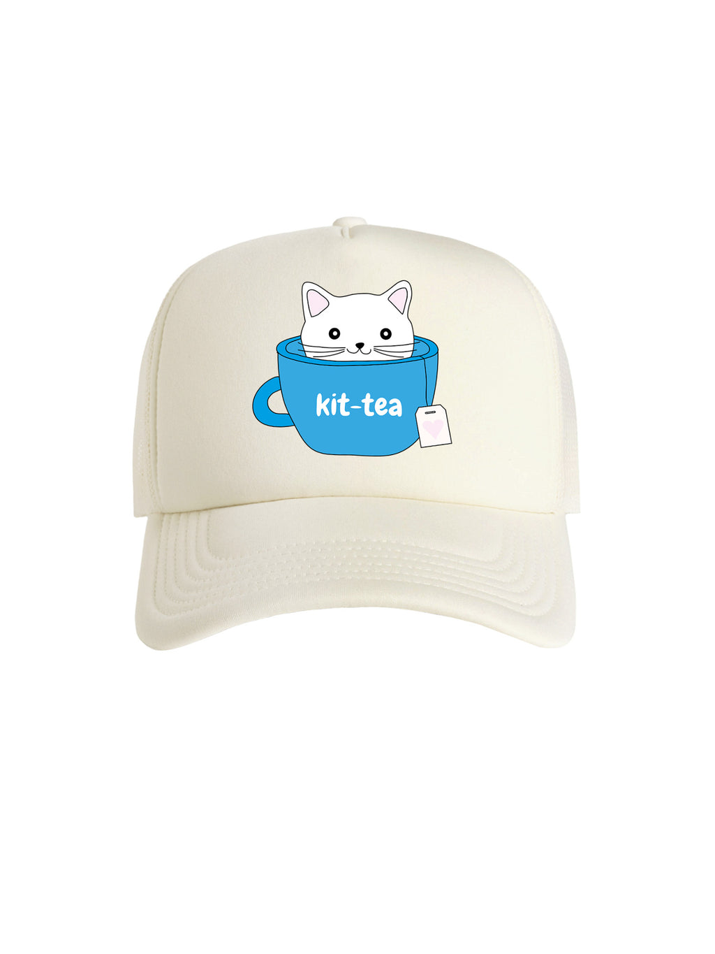 Kit-Tea Cat Foam Trucker Cap