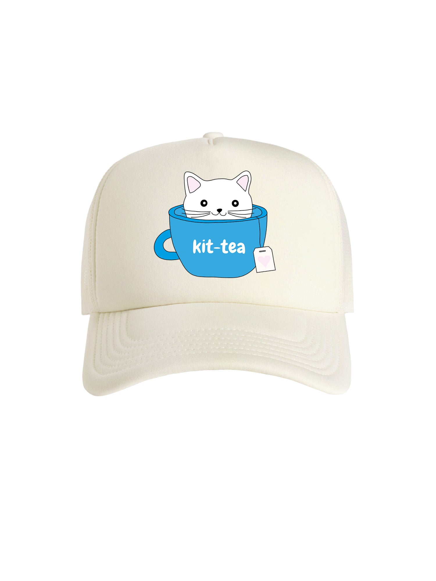 Kit-Tea Cat Foam Trucker Cap