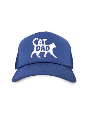 Cat Dad Silhouette Foam Trucker Cap