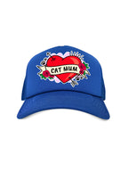 Cat Mum Heart Tattoo Foam Trucker Cap