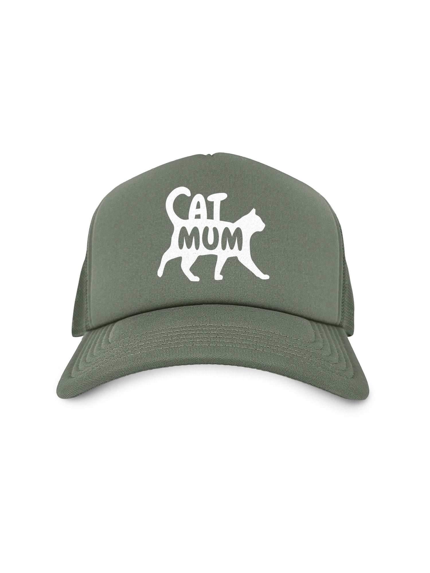 Cat Mum Silhouette Foam Trucker Cap