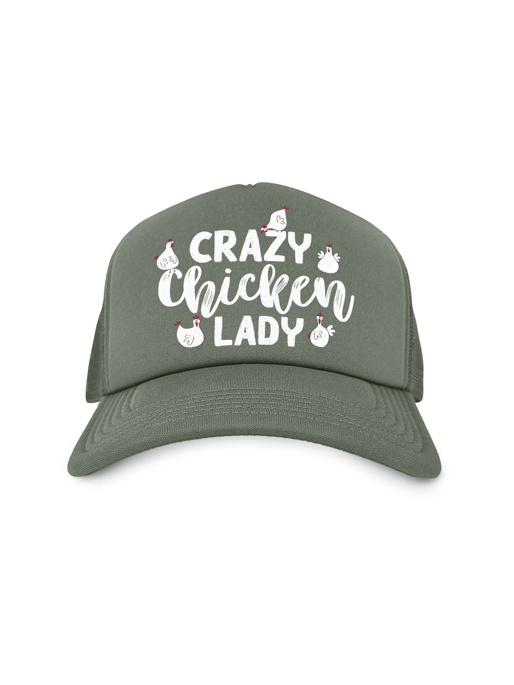 Crazy Chicken Lady Foam Trucker Cap