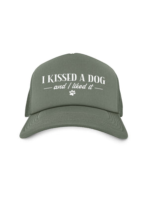 I Kissed A Dog And I Liked It Foam Trucker Cap