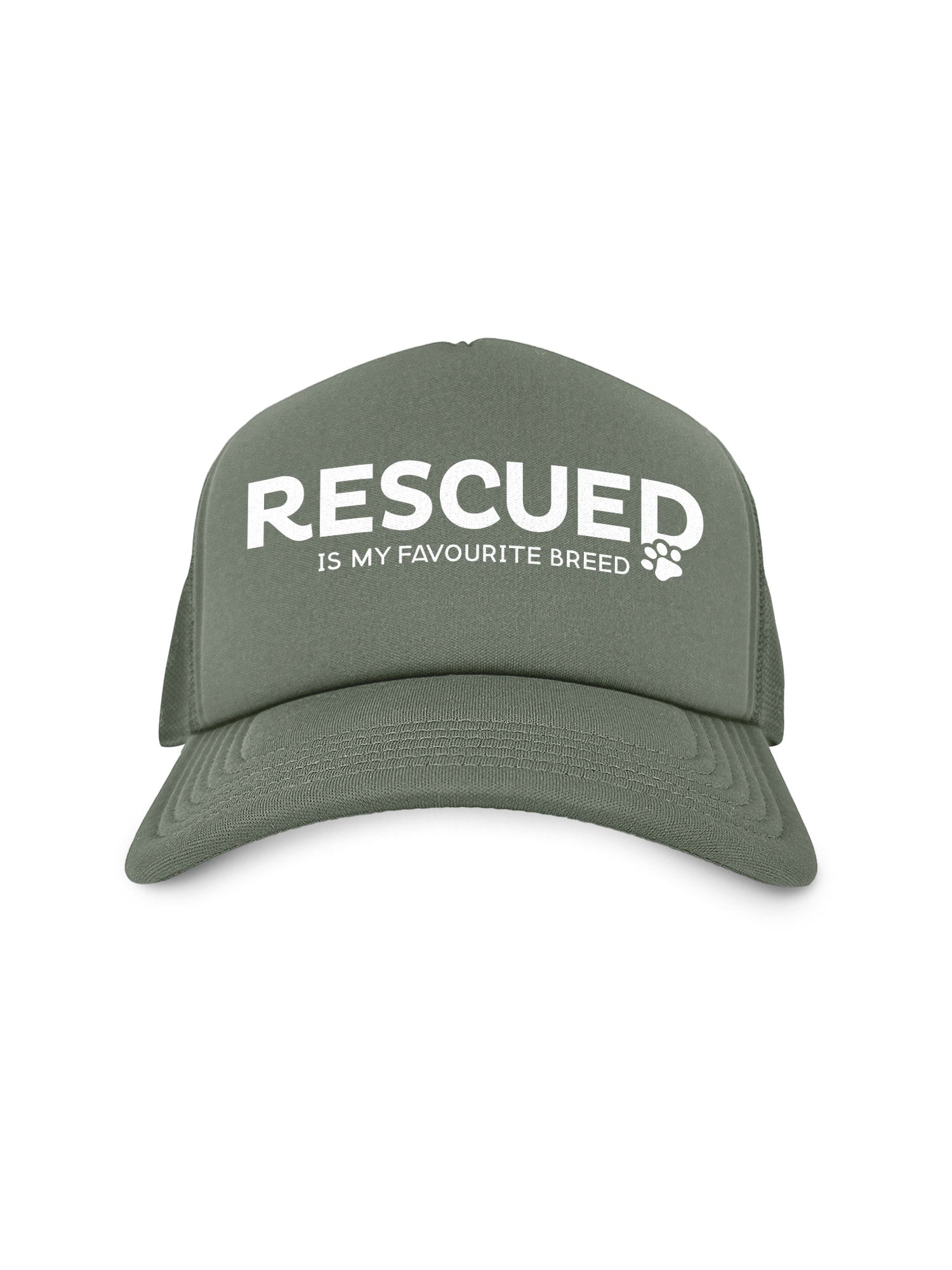 Rescued Is My Favourite Breed Foam Trucker Cap