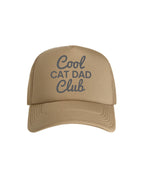 Cool Cat Dad Club Signature Script Foam Trucker Cap