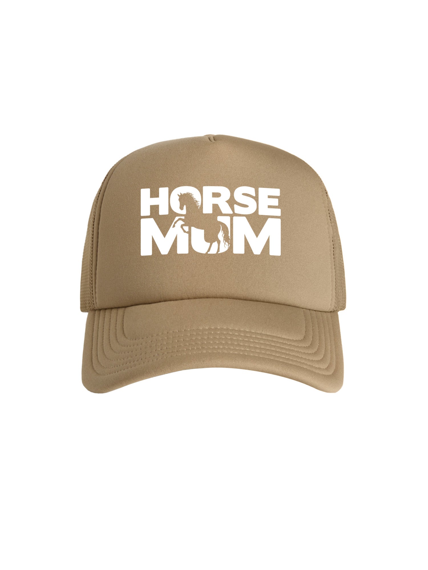 Horse Mum Silhouette Foam Trucker Cap