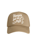 Horses Set Me Free Foam Trucker Cap